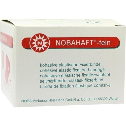 NOBAHAFT-FEIN 20mX6cm rote Kohäsive Fixierbinde, 1 ST