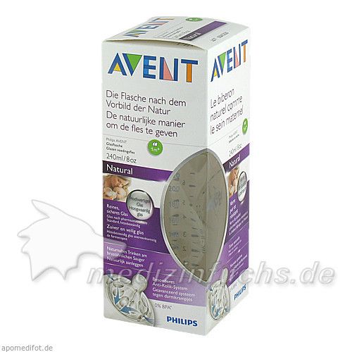 Avent 240ml Flasche Glas Naturnah, 1 ST