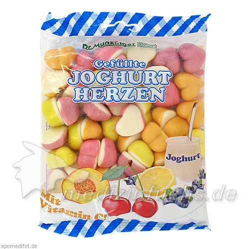 DR. MUNZINGER Joghurtherzen, 200 G