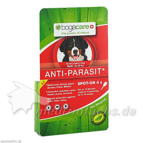 bogacare ANTI-PARASIT Spot on Hund gross, 4X2.5 ML