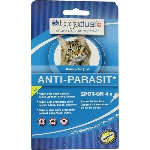 bogadual ANTI-PARASIT Spot-On Katze, 4X0.75 ML