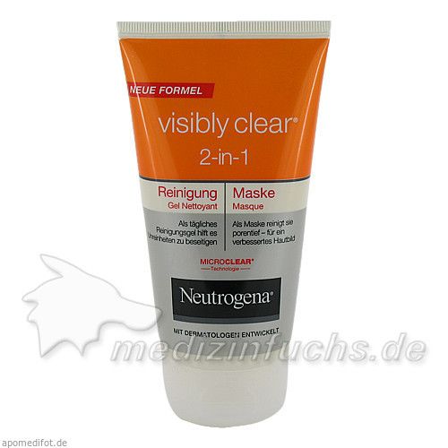 NEUTROGENA Visibly Clear Reinigungsmaske 2in1, 150 ML