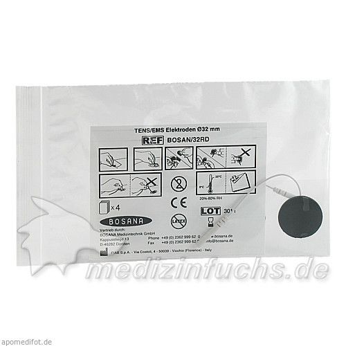 ELEKTRODEN selbstkl.mehrfach.verwendbar rund 32mm, 4 ST