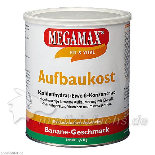 MEGAMAX Aufbaukost Banane, 1.5 KG