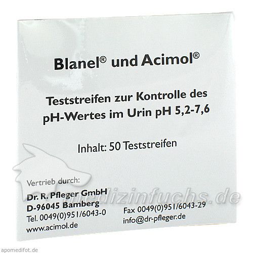 Teststreifenheft z. Bestimmung d. Urin-ph-Wertes, 50 ST