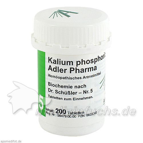 Biochemie Adler 5 Kalium Phosphoricum D 6 Adler Ph, 200 ST