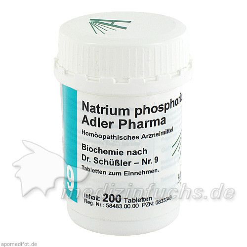 Biochemie Adler 9 Natrium Phosphoricum D 6 Adler P, 200 ST