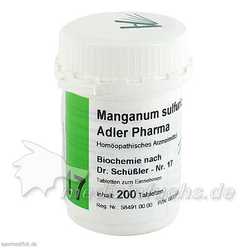 Biochemie Adler 17 Manganum Sulfuricum D12 Adler P, 200 ST