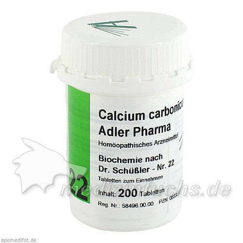 Biochemie Adler 22 Calcium Carbonicum D12 Adler Ph, 200 ST