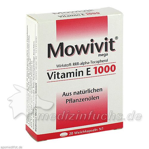 Mowivit Vitamin E 1000, 20 ST