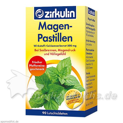 ZIRKULIN Magen-Pastillen, 90 ST