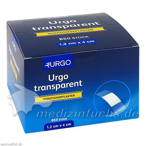 URGO TRANSPARENT INJEKTIONSPFLASTER 1.2X4cm, 850 ST