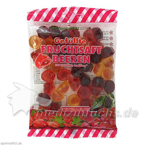 DR. MUNZINGER Gefüllte Fruchtsaft Beeren, 200 G