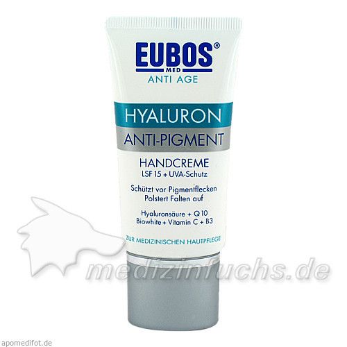 EUBOS Hyaluron Anti-Pigment Handcreme LSF 15, 50 ML