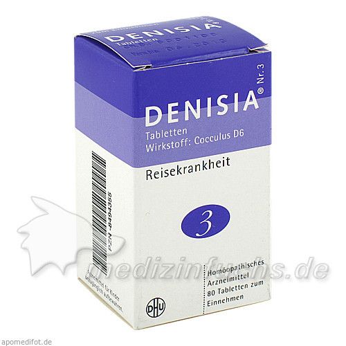 DENISIA 3 Reisekrankheiten Tabletten, 80 ST