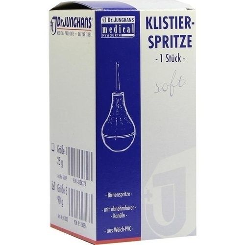 Klistierspritze 90g Gr.3 birnenf. aus Weich-PVC, 1 ST