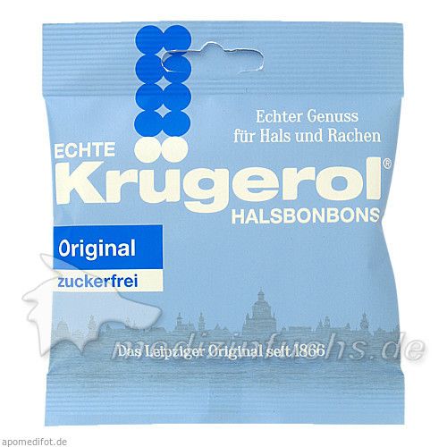 Krügerol Halsbonbons zuckerfrei, 50 G