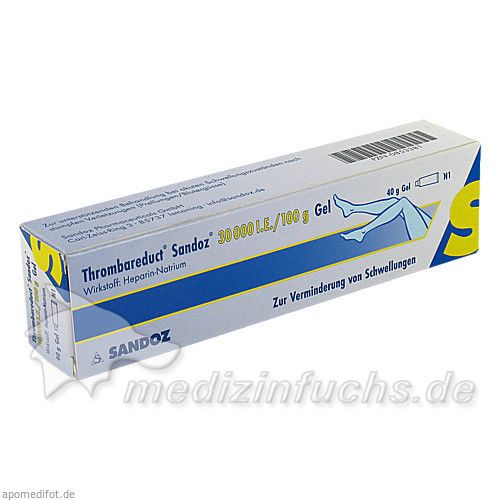 THROMBAREDUCT Sandoz 30.000 I.E. Gel, 40 G