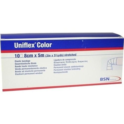 Uniflex Color blaue Universalbinde 5mx8cm, 10 ST