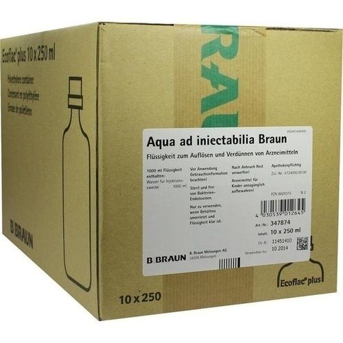 AQUA AD INJECT ECOFLAC PLUS, 10X250 ML