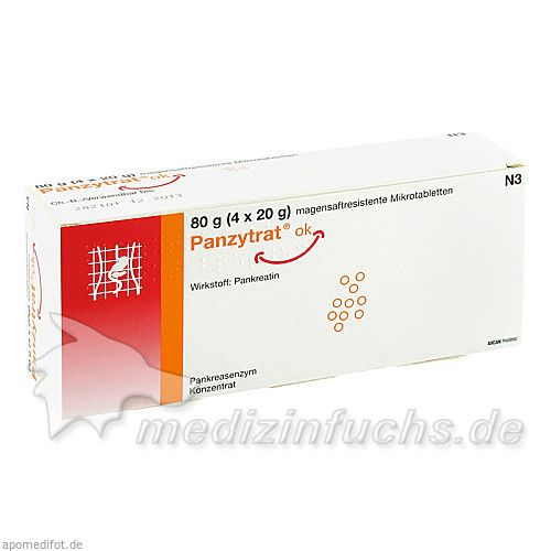 Panzytrat ok magensaftresistente mikrotablette, 80 G