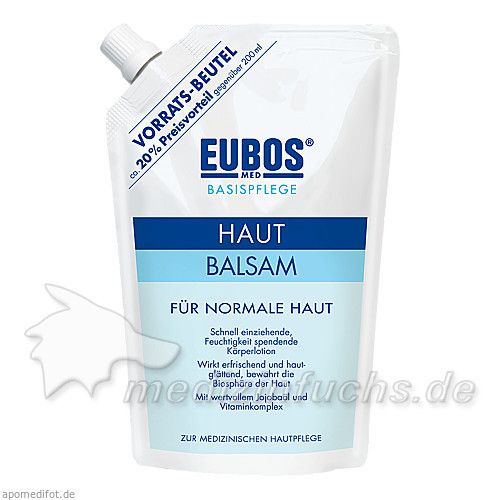 EUBOS HAUTBALSAM NACHFUELLBEUTEL, 400 ML