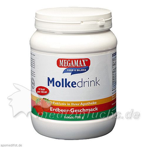 Molke Drink Megamax Erdbeer, 700 G