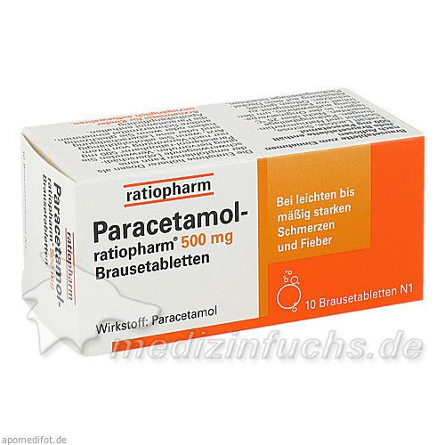 Paracetamol-ratiopharm 500mg Brausetabletten, 10 ST