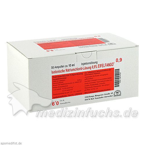 Isotonische Natriumchlorid-Lösung 0.9% EIFELFANGO, 50X10 ML