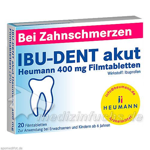 IBU-DENT akut Heumann 400mg Filmtabletten, 20 ST