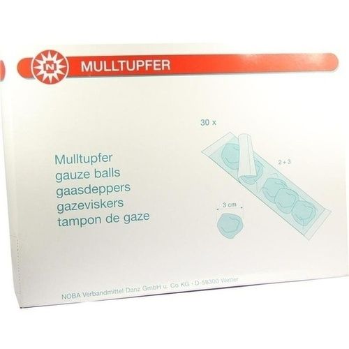 Mulltupfer pflaumengroß 2+3 Steril Set, 30 P