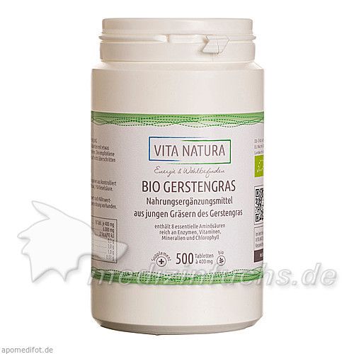 Bio-Gerstengras 400mg Tabletten, 500 ST