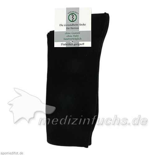 Diabetikersocken 47/50 schw He ohne Gummi VENASOFT, 4 ST