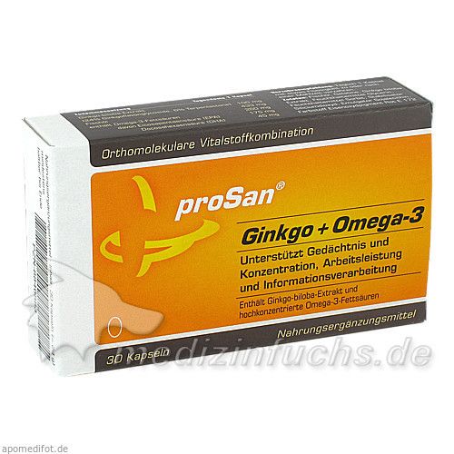 proSan Ginkgo + Omega-3, 30 ST