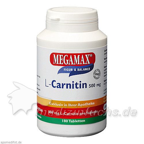 MEGAMAX L-Carnitin 500mg, 180 ST