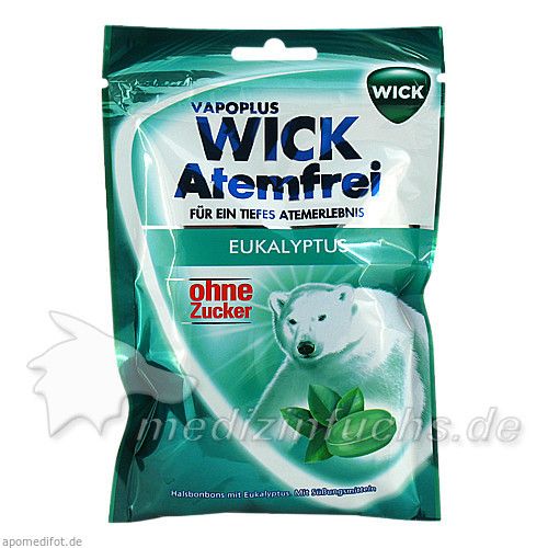 WICK Atemfrei Bonbons o.Zucker, 72 G