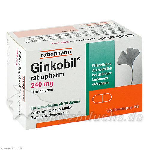 GINKOBIL ratiopharm 240mg, 120 ST