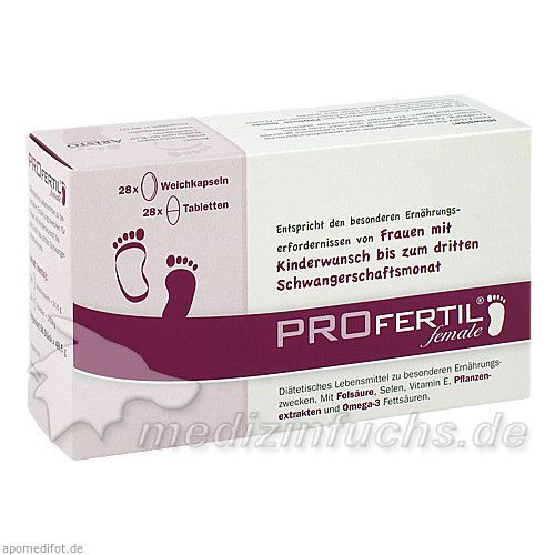 PROfertil female Tbl/Kps Kombipckg 1 Monat, 1 ST