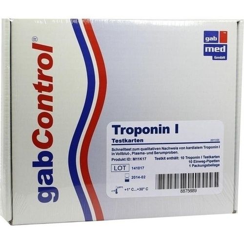 Troponin Schnelltestkarte Vollblut Serum Plasma, 10 ST