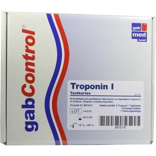 Troponin Schnelltestkarte Vollblut Serum Plasma, 5 ST