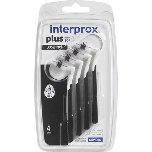 interprox plus xx-maxi schwarz Interdentalbürste, 4 ST