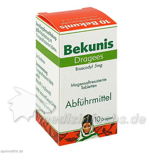 Bekunis Dragees Bisacodyl 5mg, 10 ST