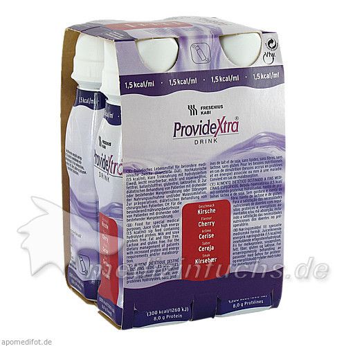 ProvideXtra DRINK Kirsche Trinkflasche, 4X200 ML