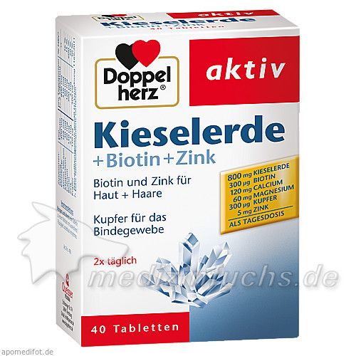 Doppelherz Kieselerde + Biotin + Zink, 40 ST