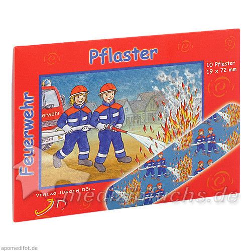 KINDERPFLASTER FEUERWEHR - BRIEFCHEN, 10 ST