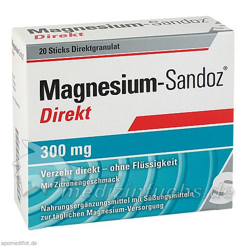 Magnesium Sandoz Direkt 300mg, 20 ST