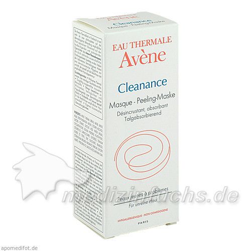 Avene Cleanance Peeling Maske + Glyceryllaurat, 50 ML