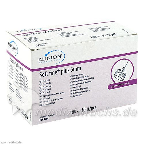 Klinion Soft fine plus 6mm 31G (0.25mm), 110 ST