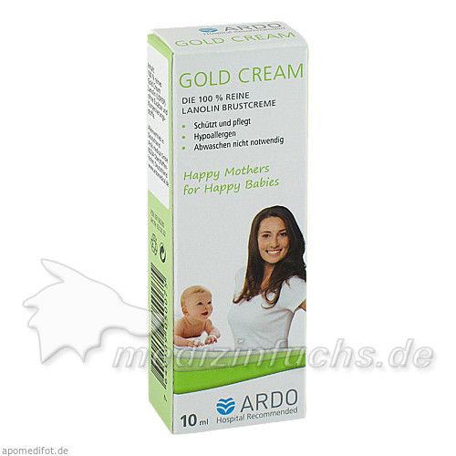 ARDO GoldCream Lanolin Brustwarzensalbe, 10 ML