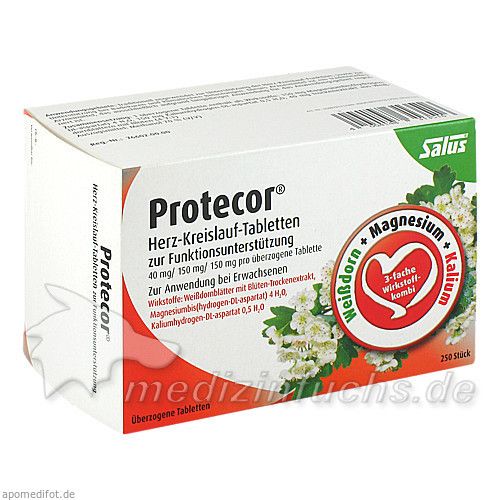 Protecor Herz-Kreislauf Tabl.z.Funktionsunt.Salus, 250 ST